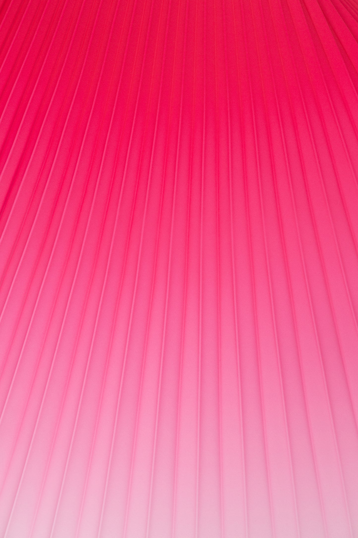 Pony Pink Ombre Long Pleated Skirt