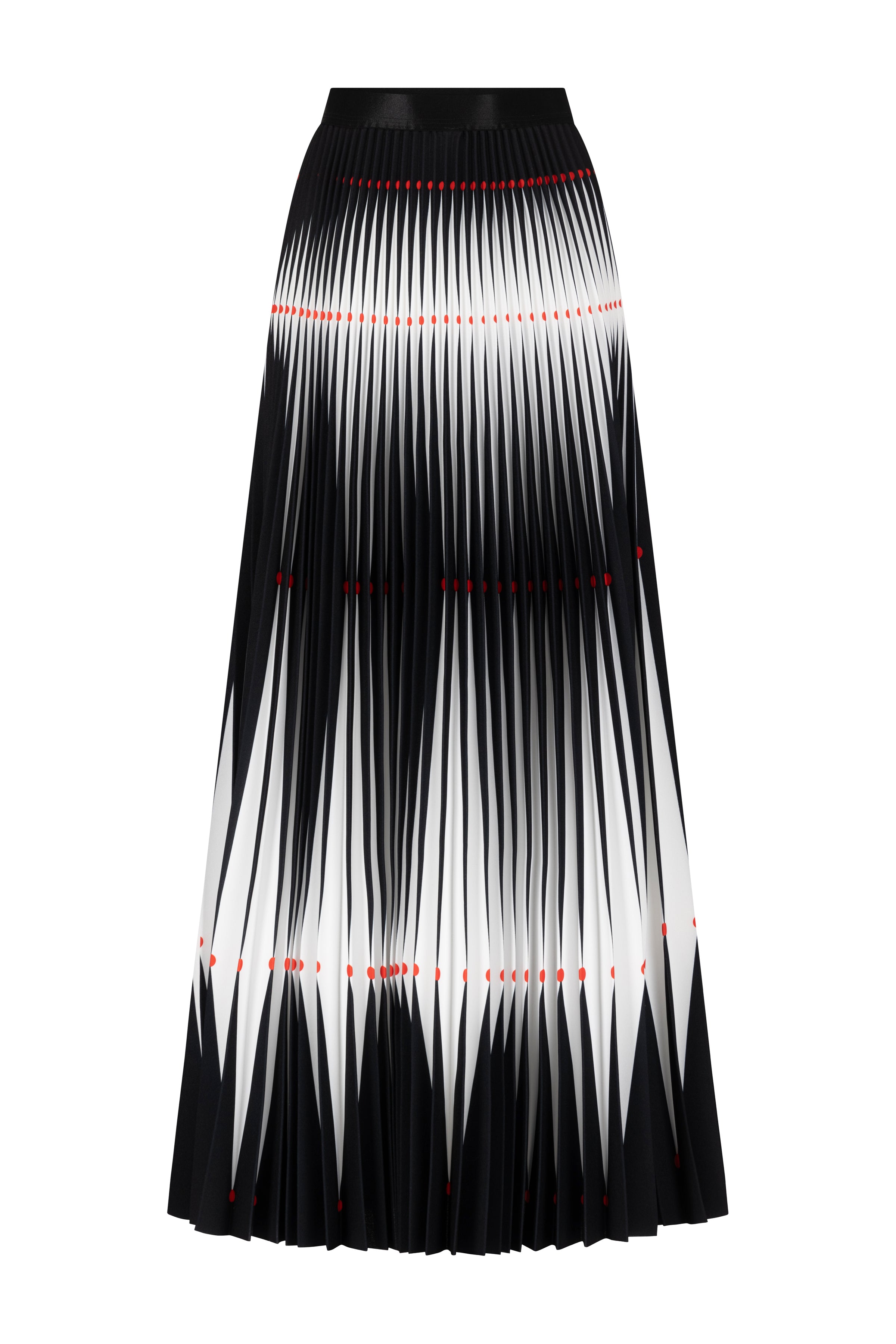 Harlequin Long Pleated Skirt