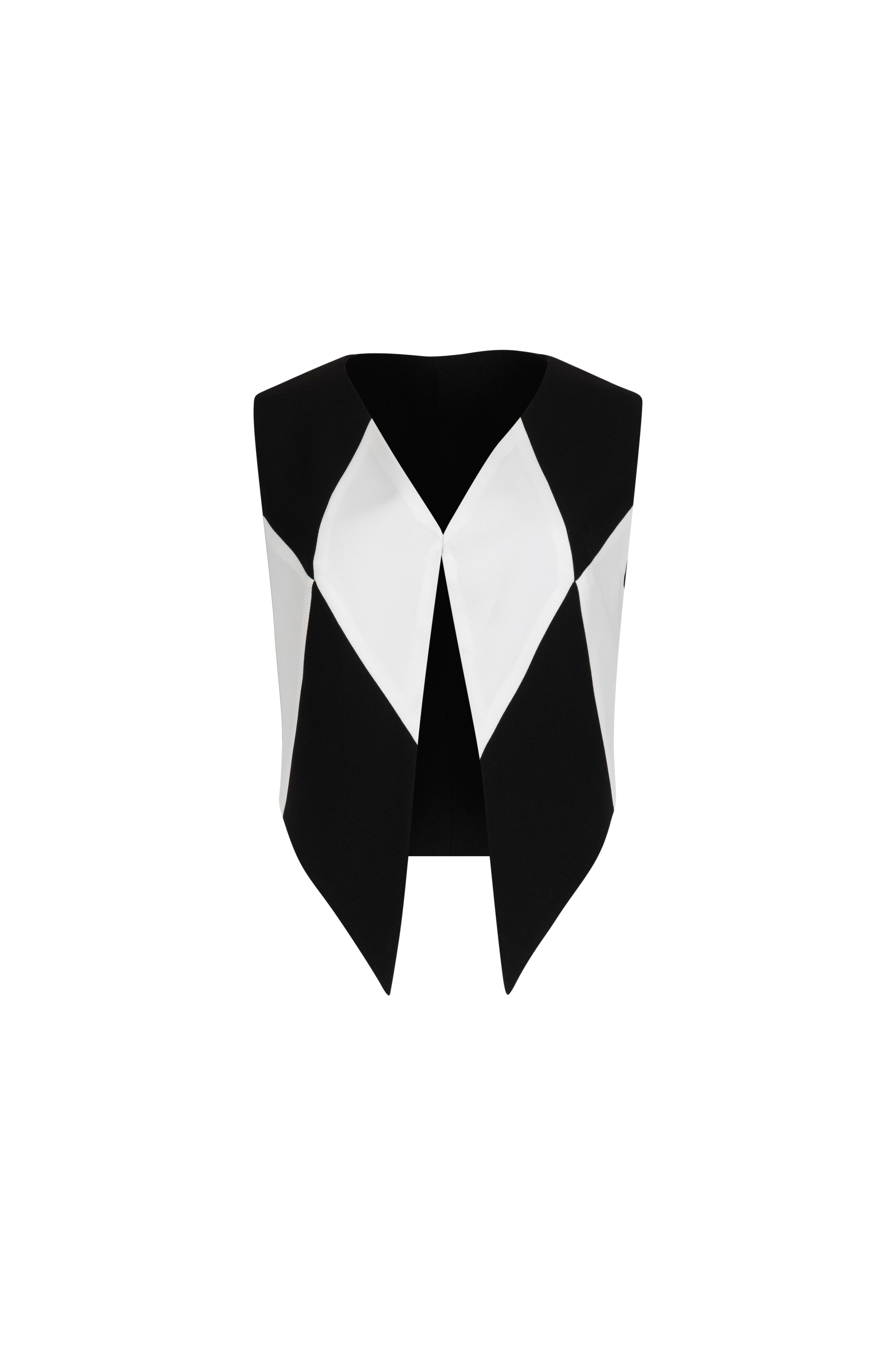 Harlequin Checkered Vest