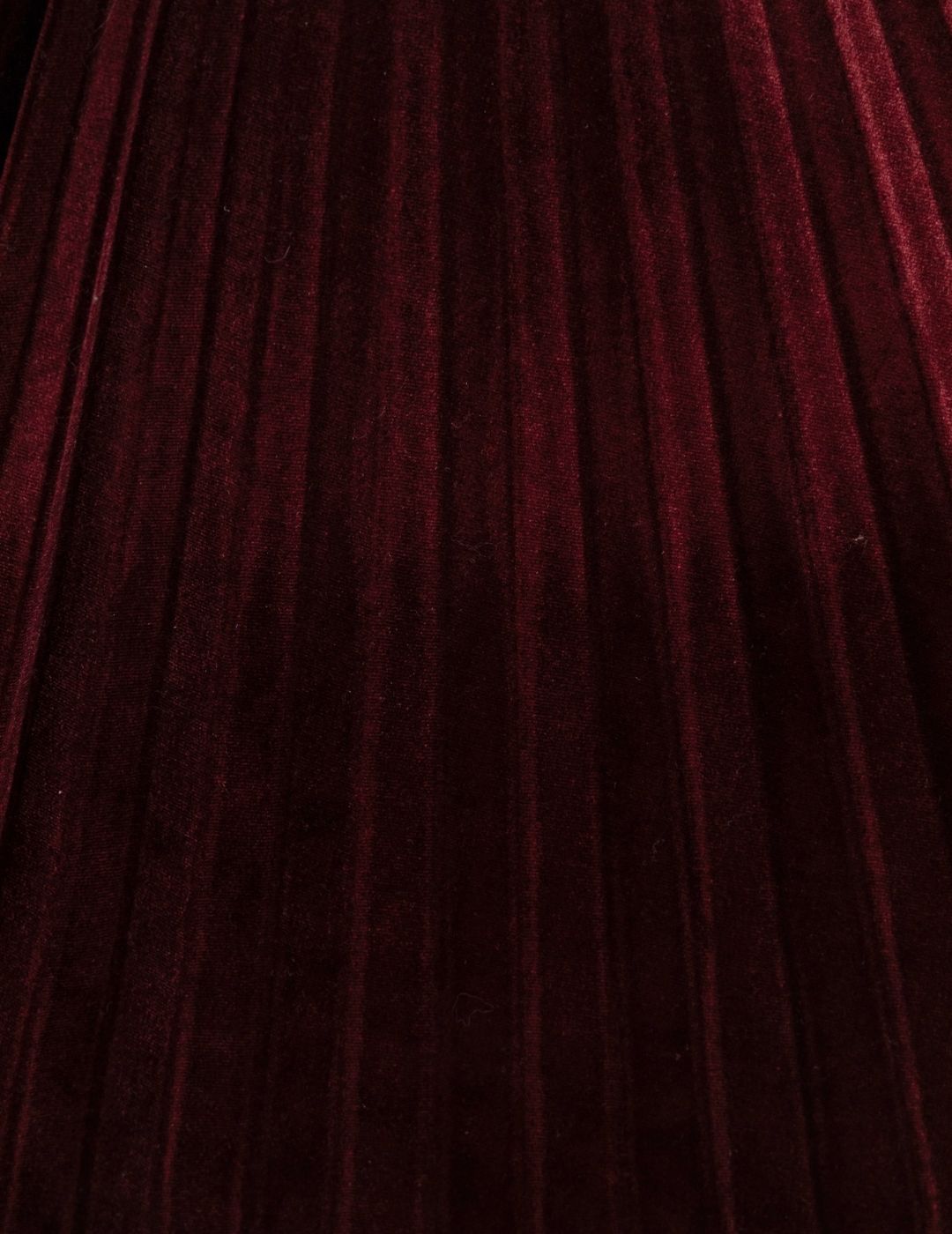 Merlot Crush Velvet Short Pleated Skirt