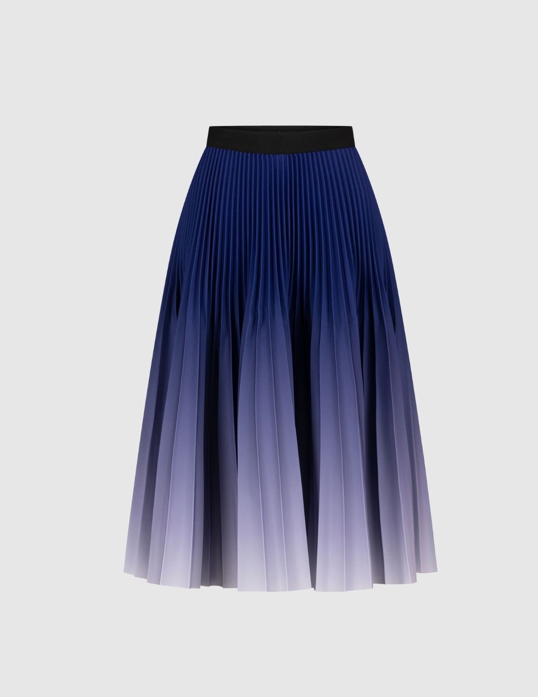 Purple Ink Ombre Medium Pleated Skirt