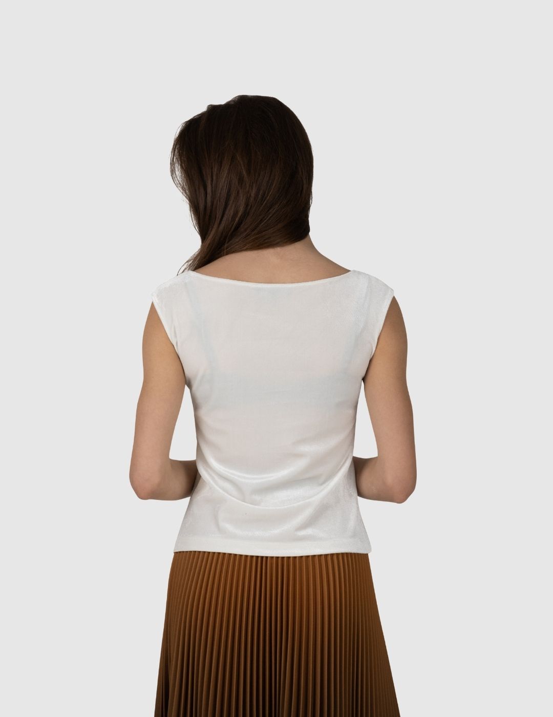 Champagne Cream Velvet Top