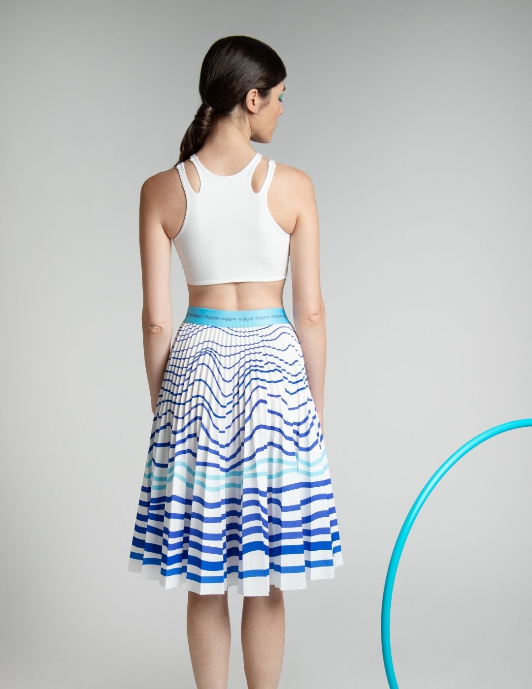 Arctic Ocean Medium Pleated Skirt
