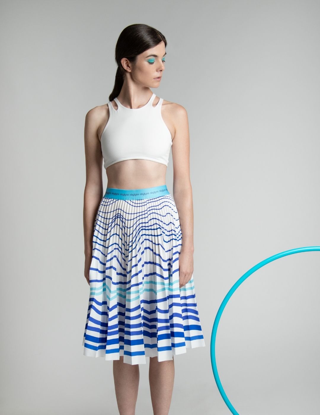 Arctic Ocean Medium Pleated Skirt