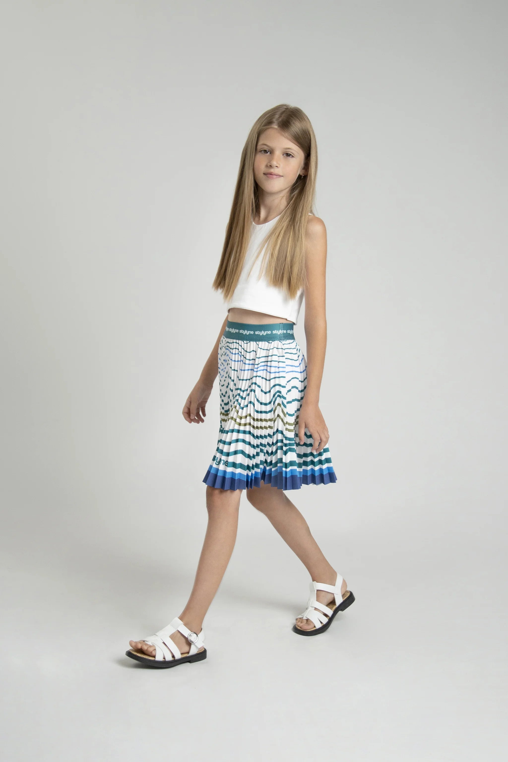 Rising Tides Children's Short Pleated Skirt