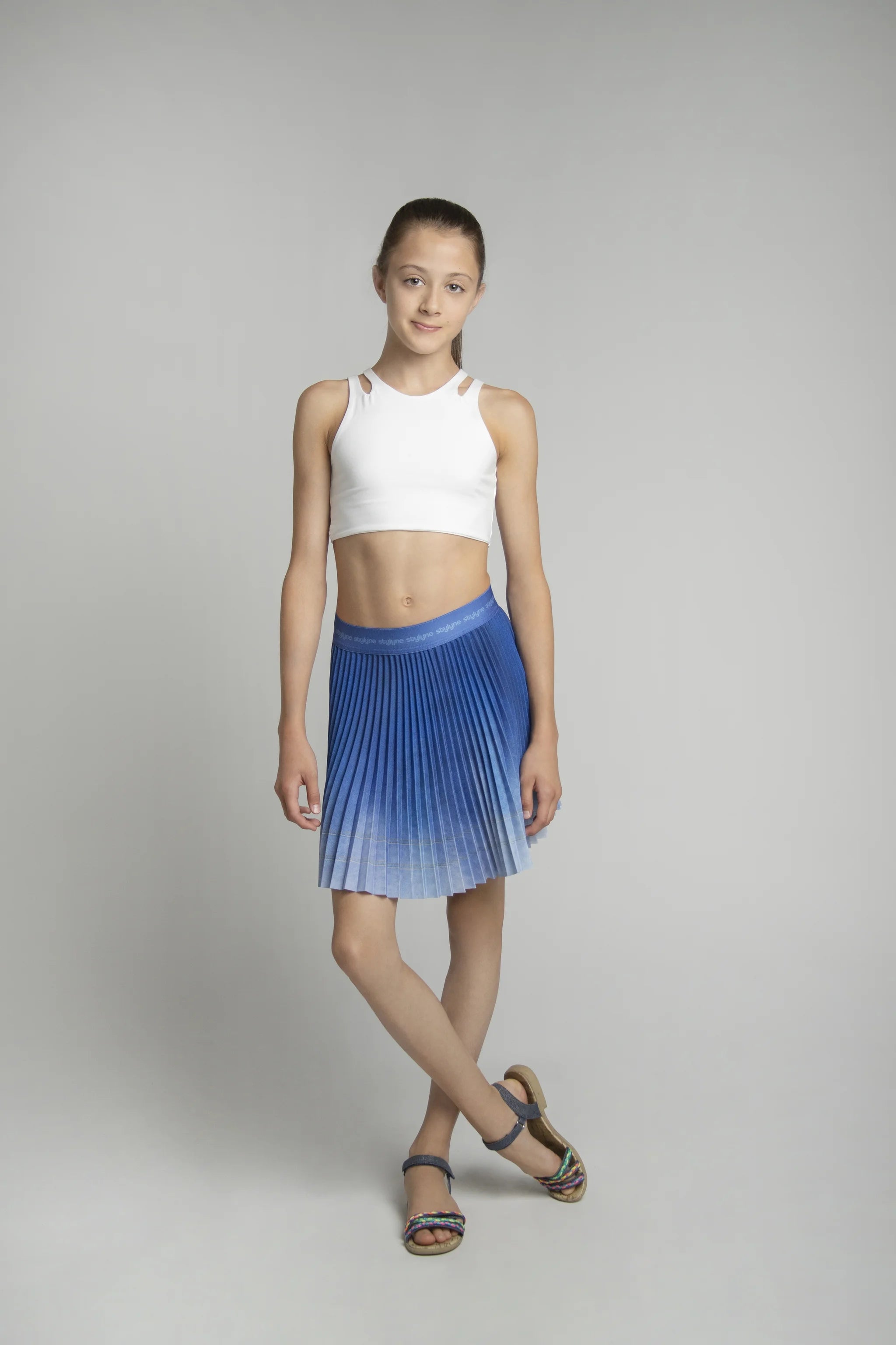 Denim Wannabe Children's Short Pleated Skirt