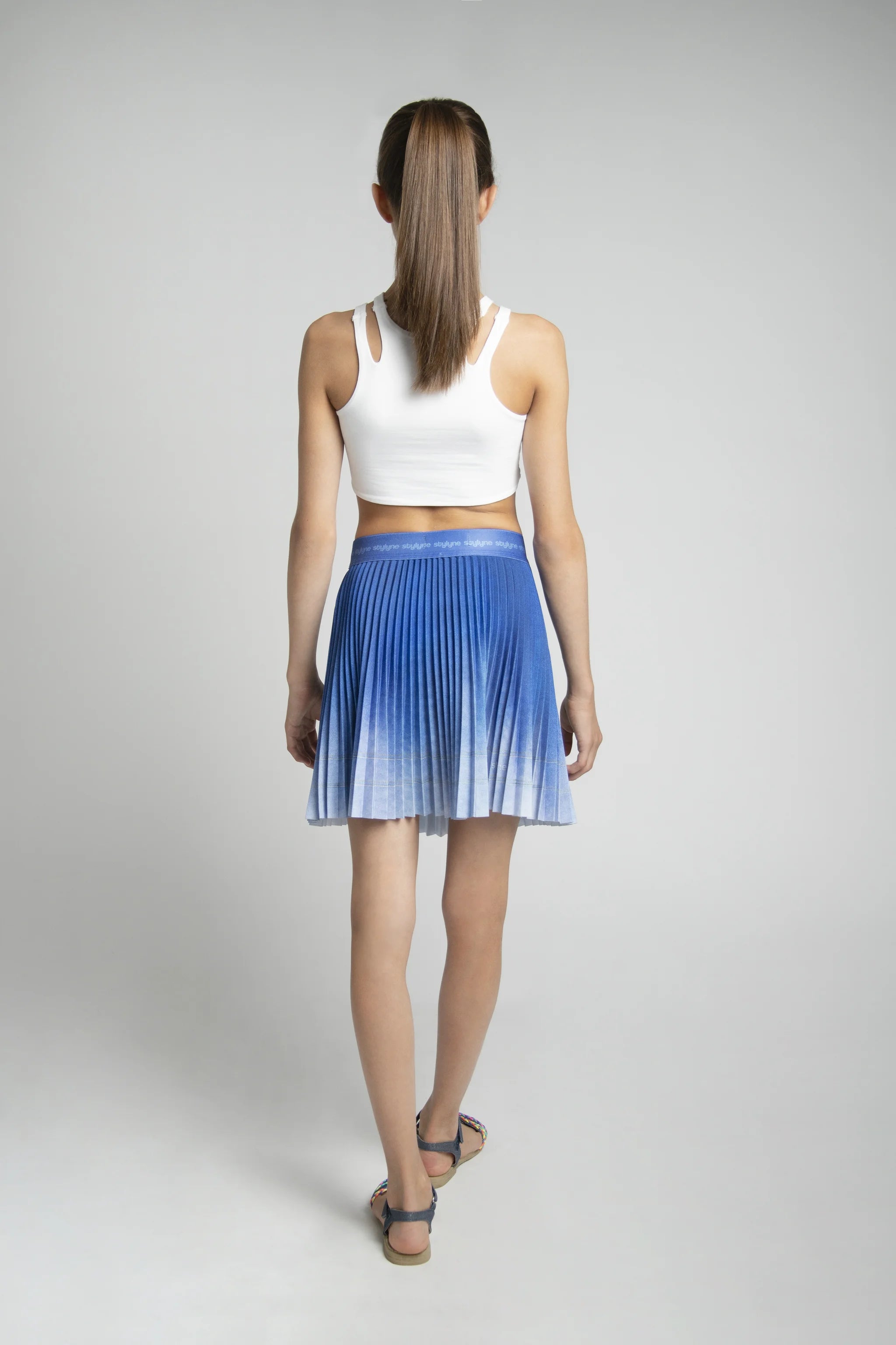 Denim Wannabe Children's Short Pleated Skirt