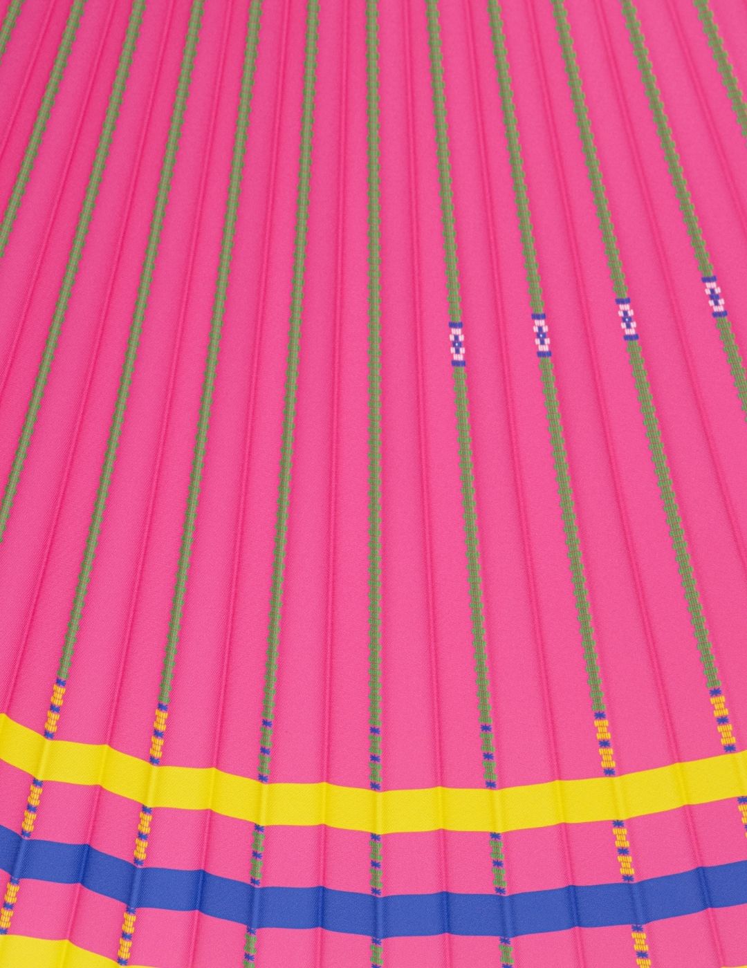 Bulgarian Pink Heritage Pleated Skirt