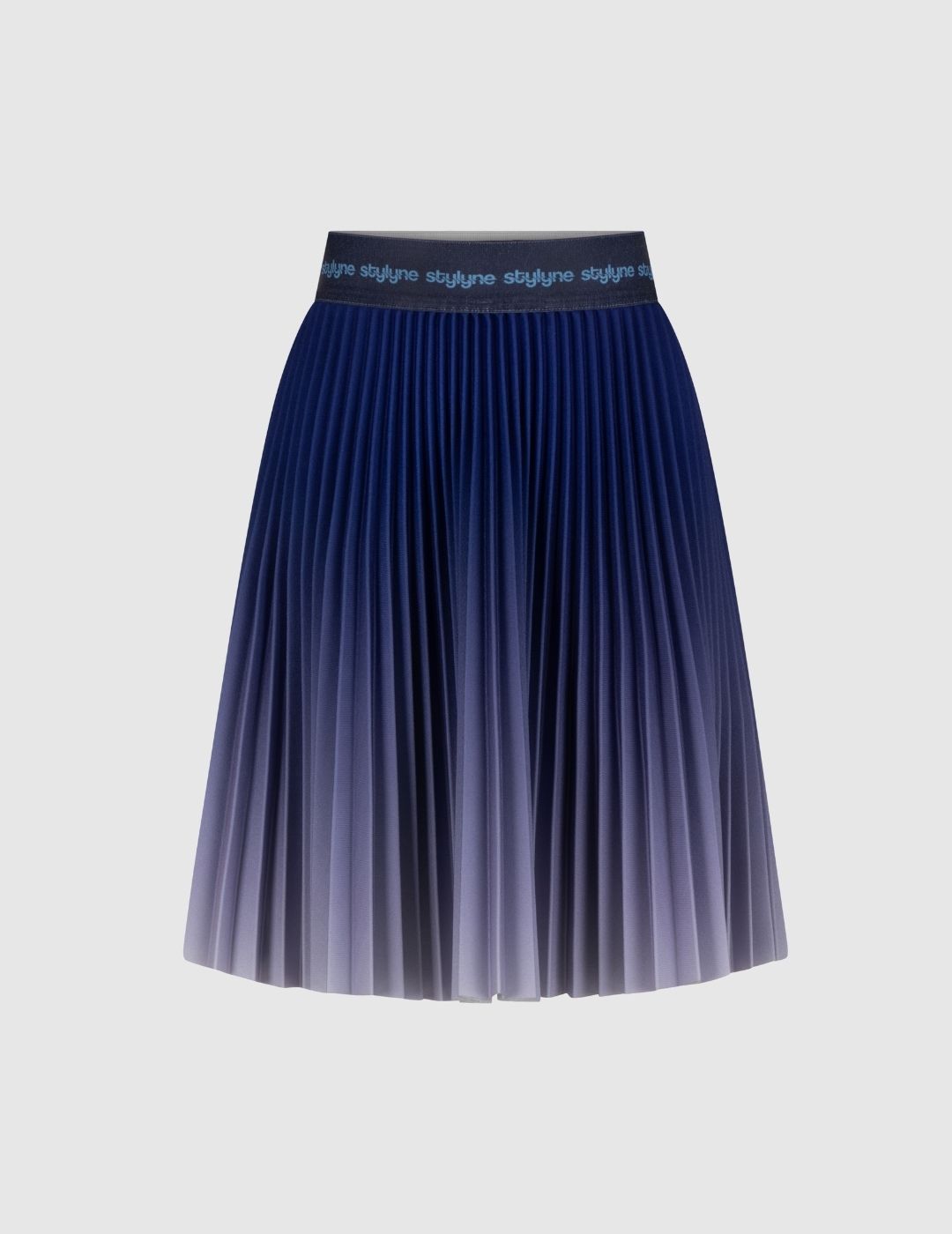 Purple Ink Ombre Children's Short Pleated Skirt