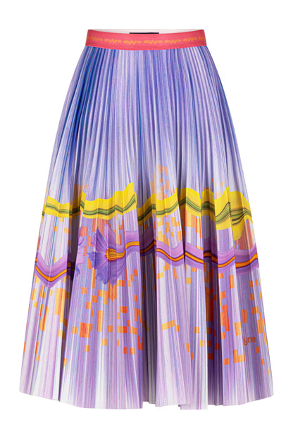 Autumn Violet Medium Pleated Skirt