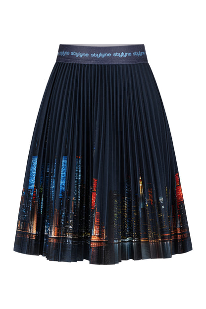 NY Skyline Kids Pleated Skirt