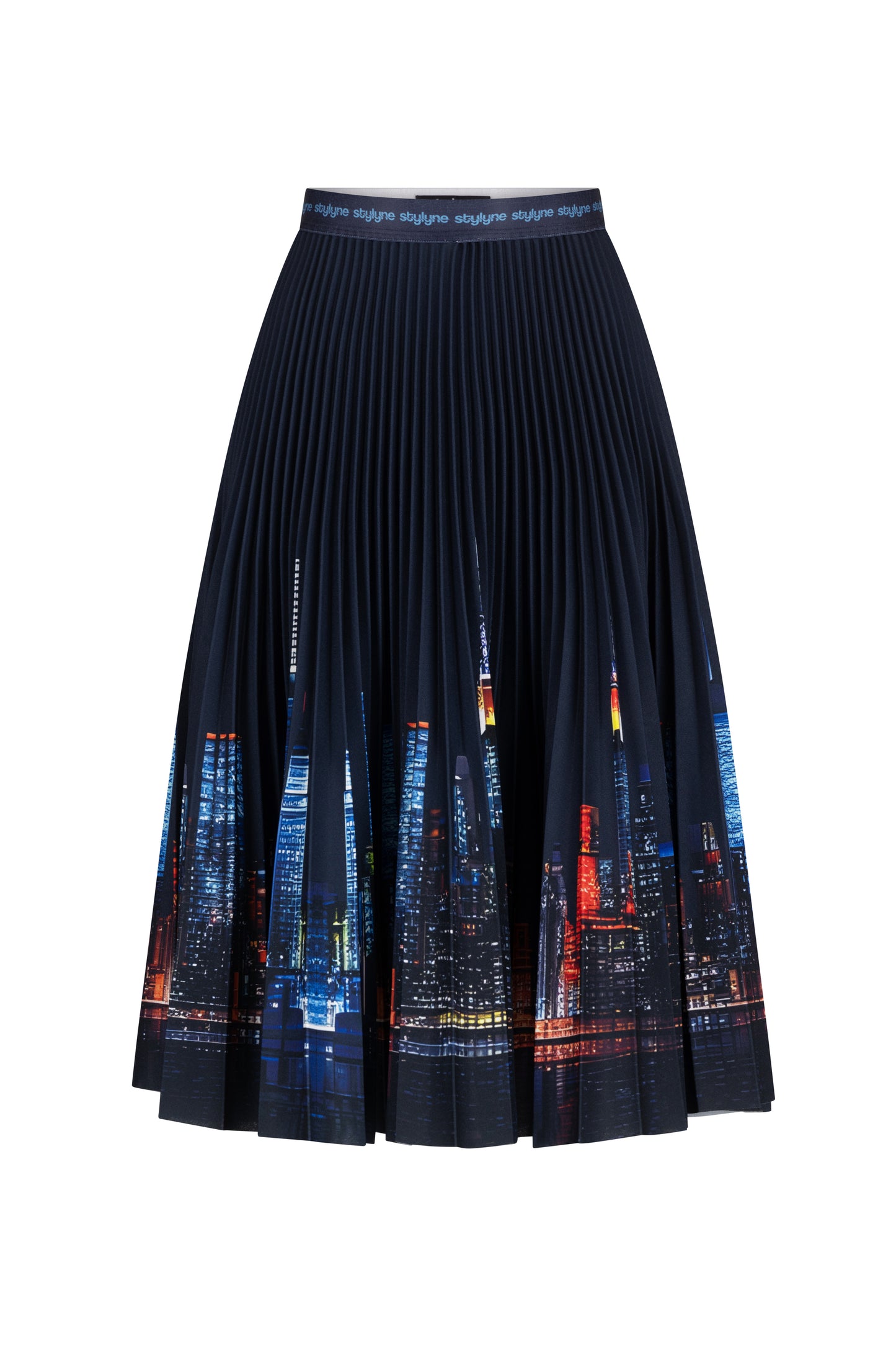 NY Skyline Medium Pleated Skirt