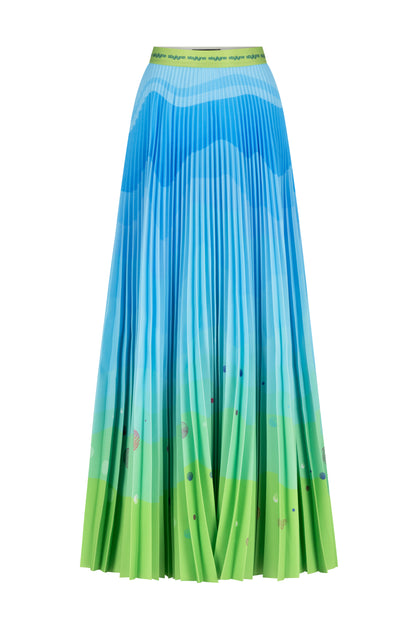 Maya Bay Long Pleated Skirt