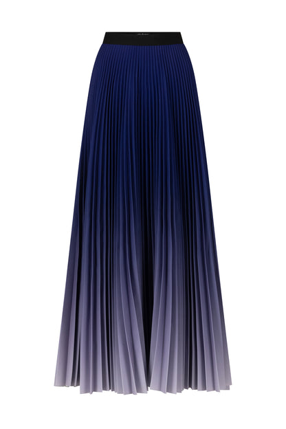 Purple Ink Long Pleated Skirt