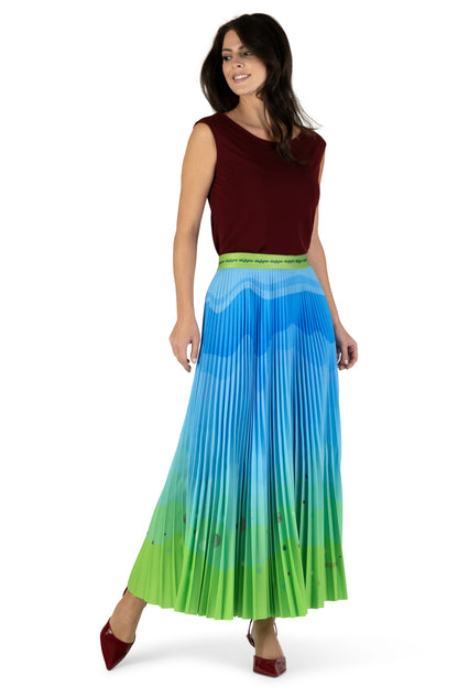 Maya Bay Long Pleated Skirt