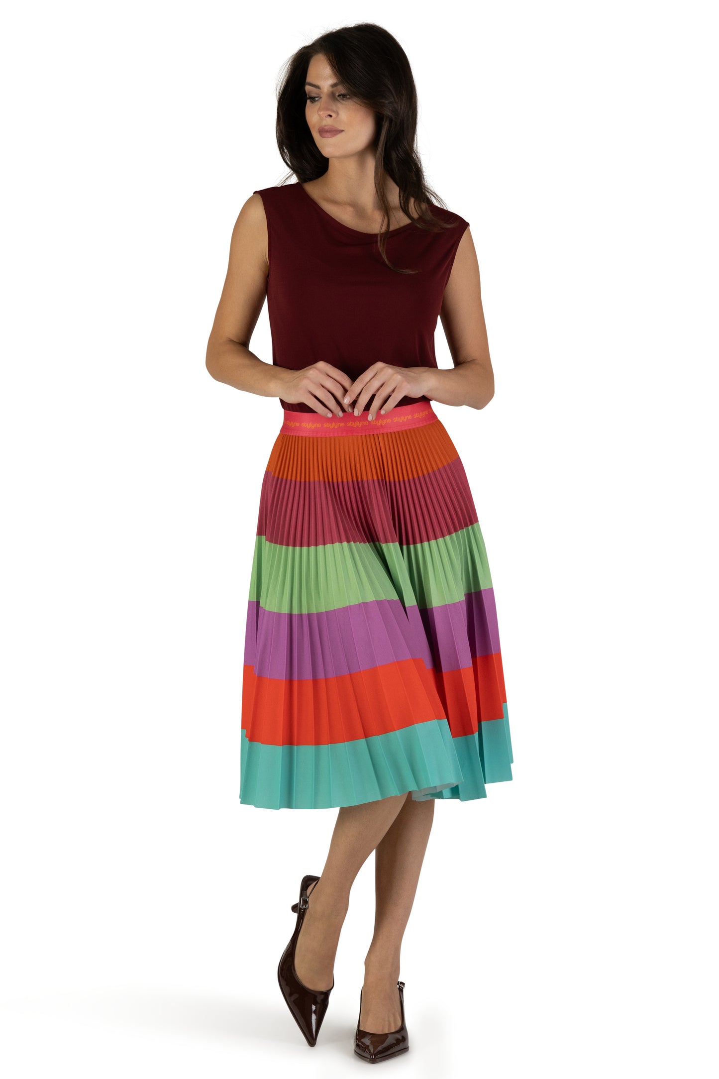 Summer Sorbet Medium Pleated Skirt