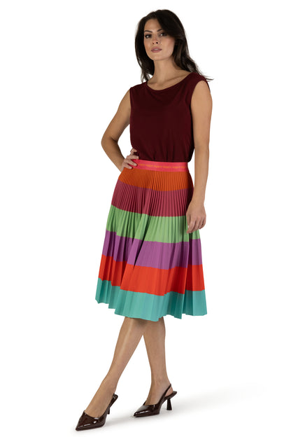 Summer Sorbet Medium Pleated Skirt