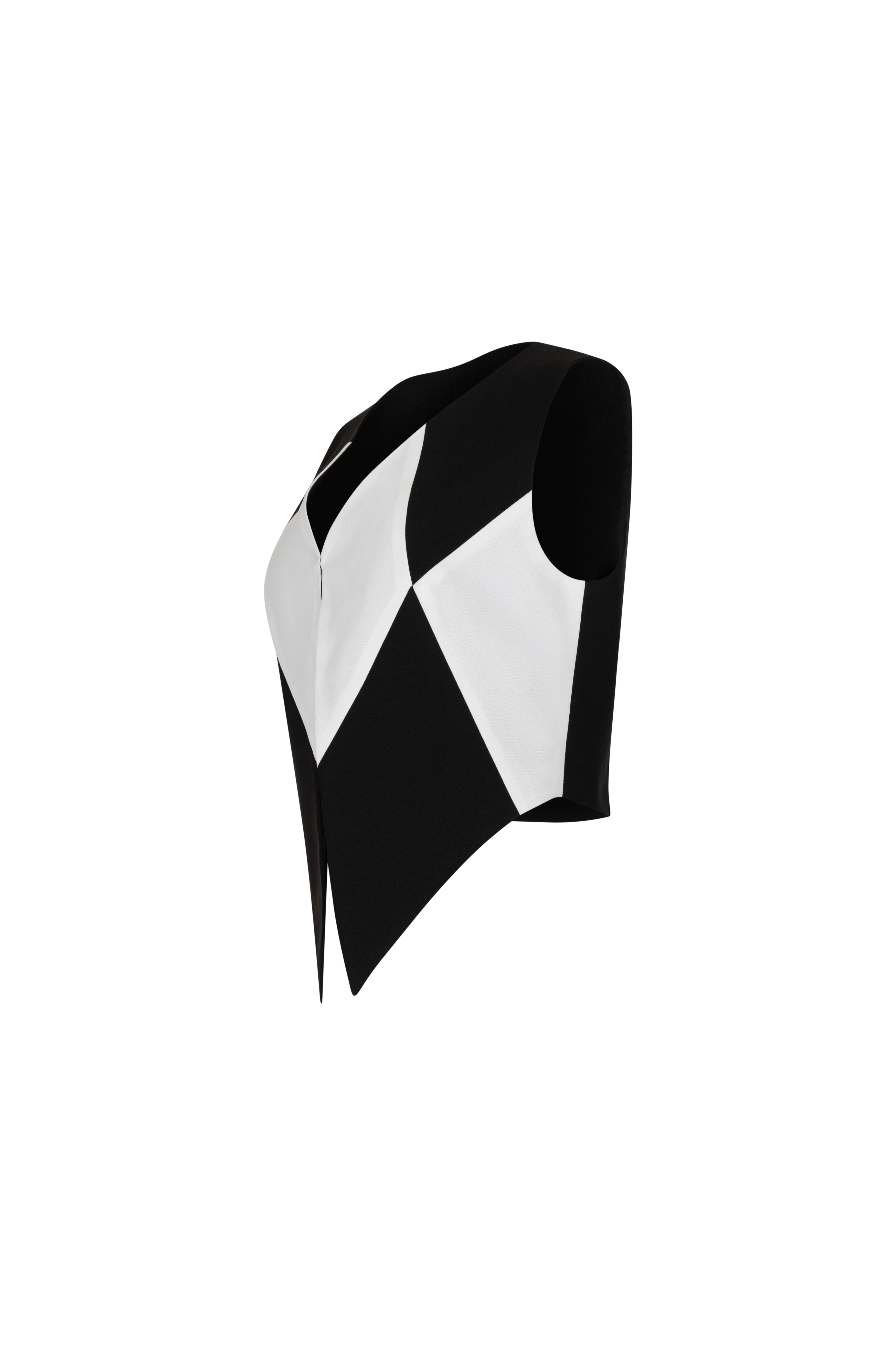 Harlequin Checkered Vest