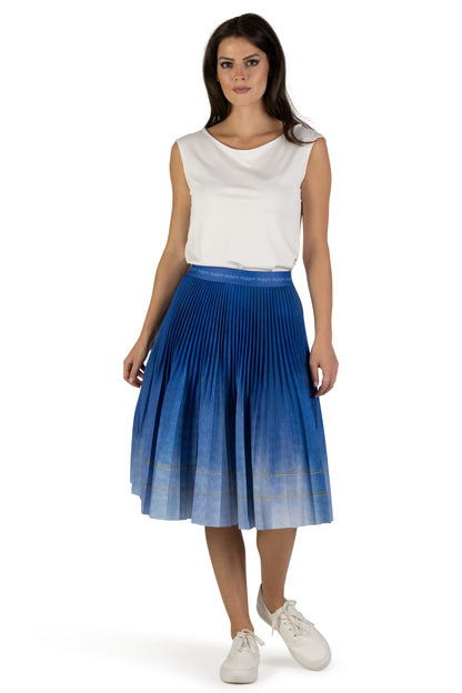 Denim Wannabe Medium Pleated Skirt