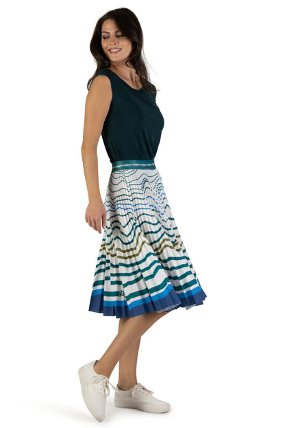 Rising Tides Medium Pleated Skirt