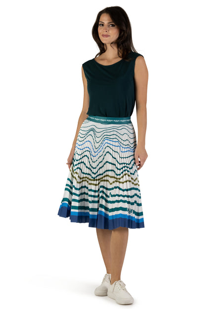 Rising Tides Medium Pleated Skirt