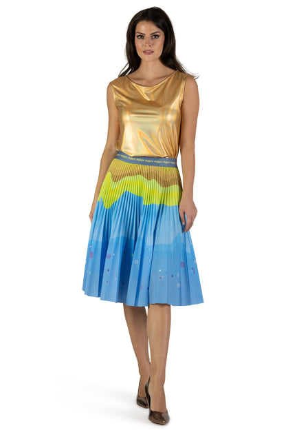 Copacabana Delight Medium Pleated Skirt