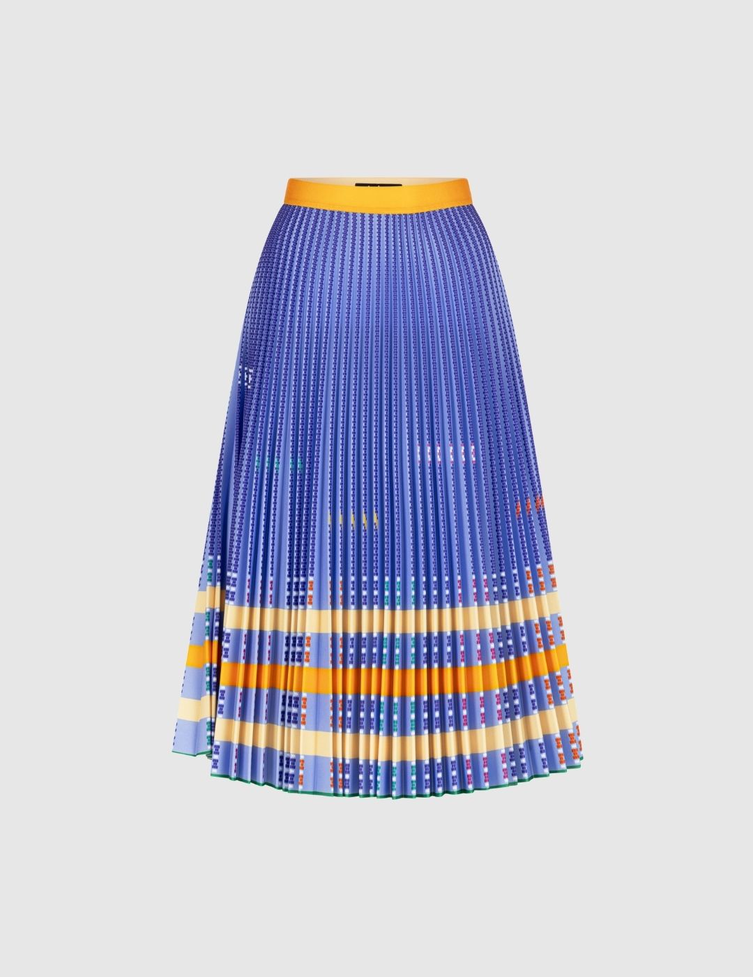 Bulgarian Heritage Pleated Skirt in Lilac