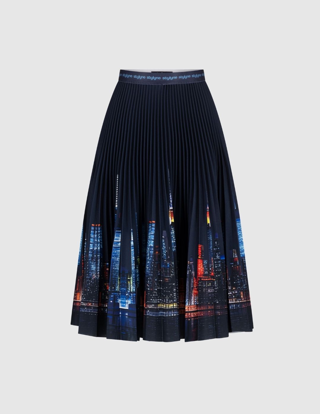 NY Skyline Medium Pleated Skirt