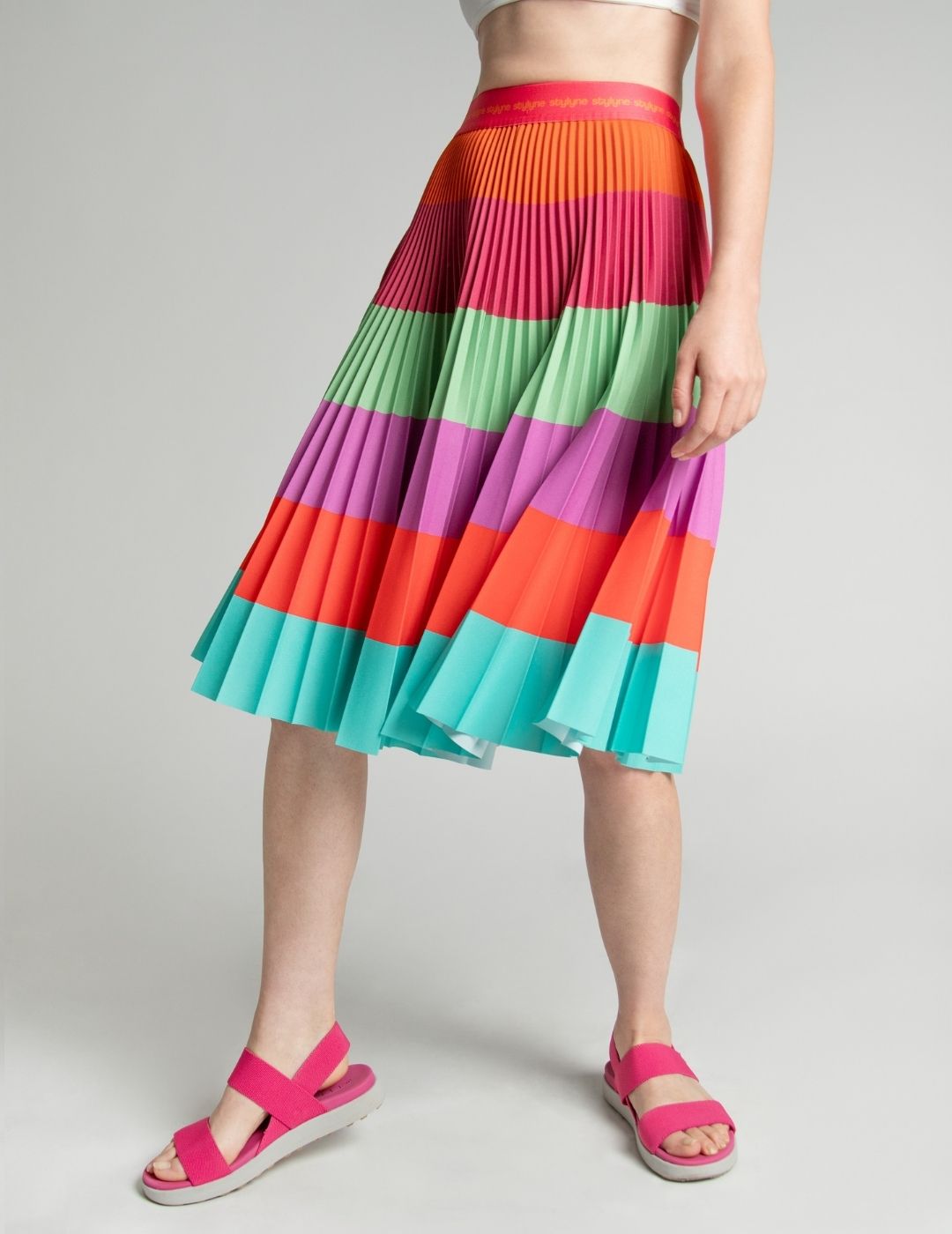 Summer Sorbet Medium Pleated Skirt