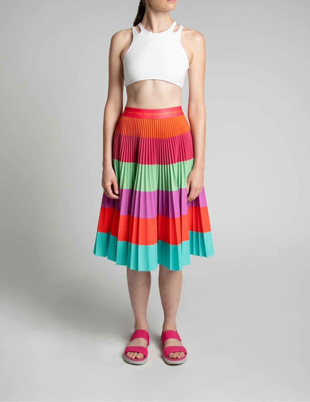 Summer Sorbet Medium Pleated Skirt
