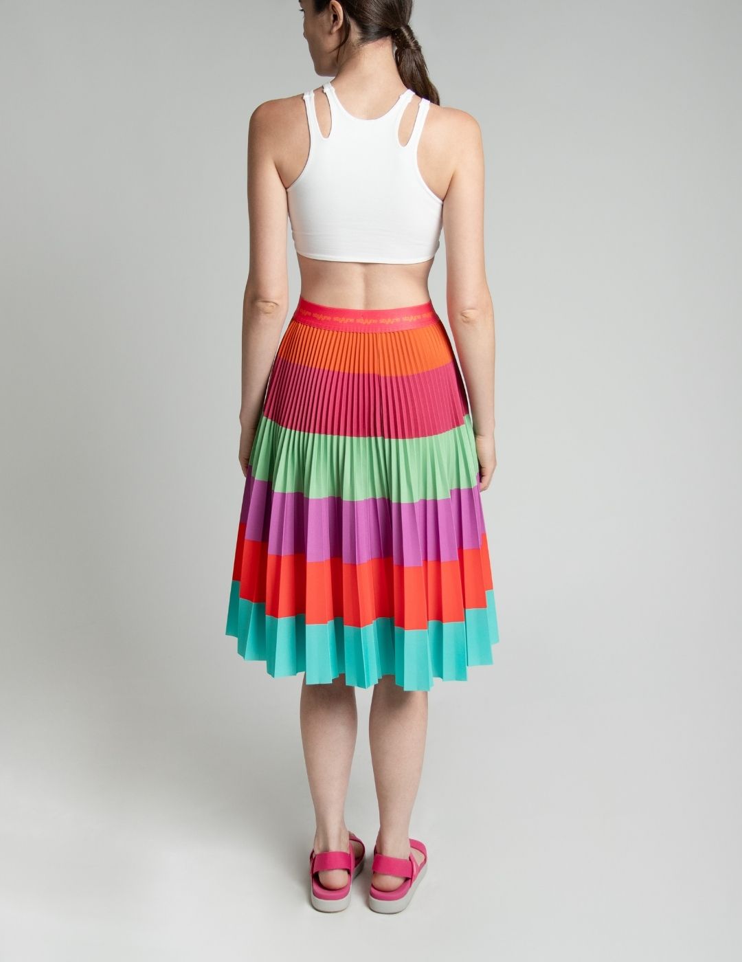Summer Sorbet Medium Pleated Skirt