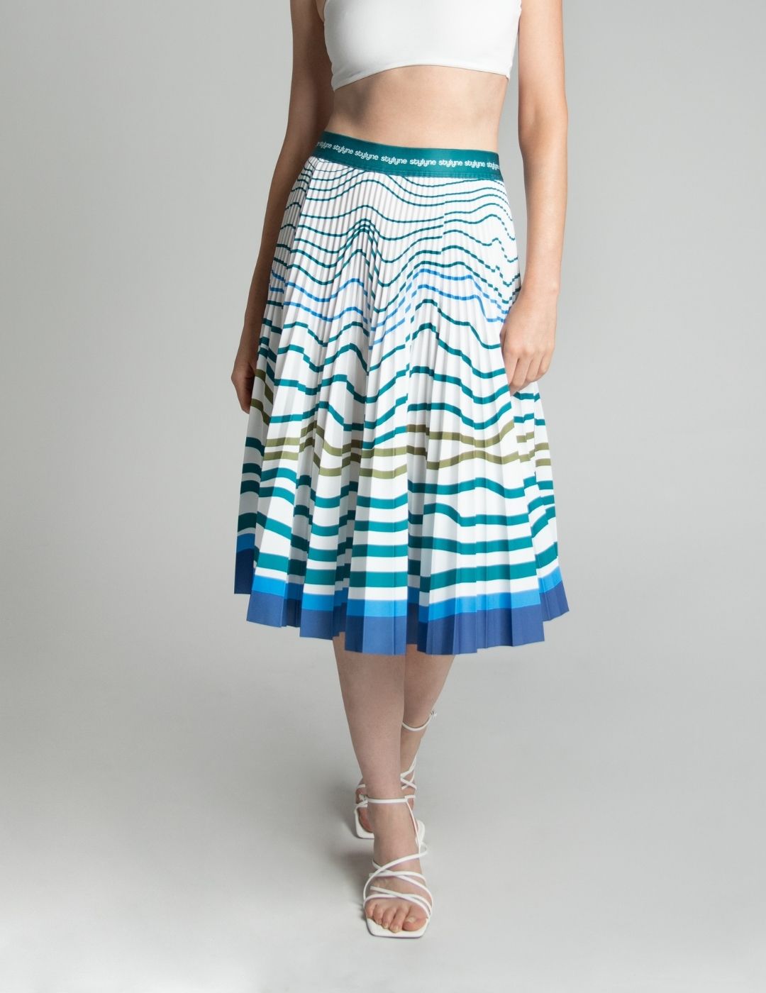 Rising Tides Medium Pleated Skirt