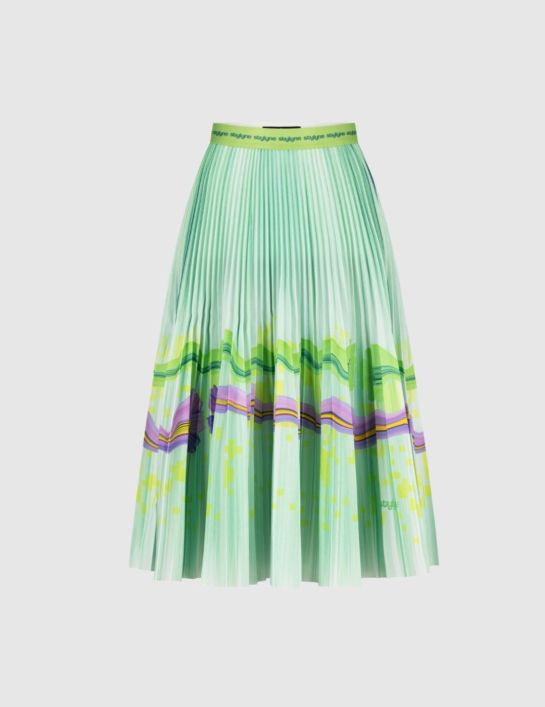 Spring Violet Medium Pleated Skirt