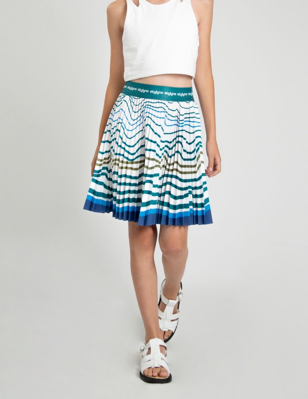 Rising Tides Children's Short Pleated Skirt