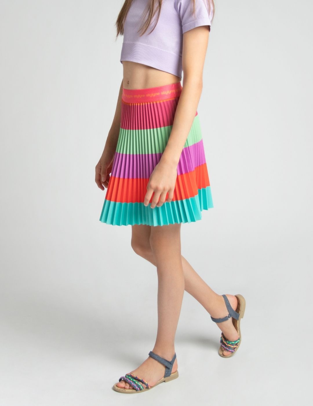 Summer Sorbet Children's Short Pleated Skirt