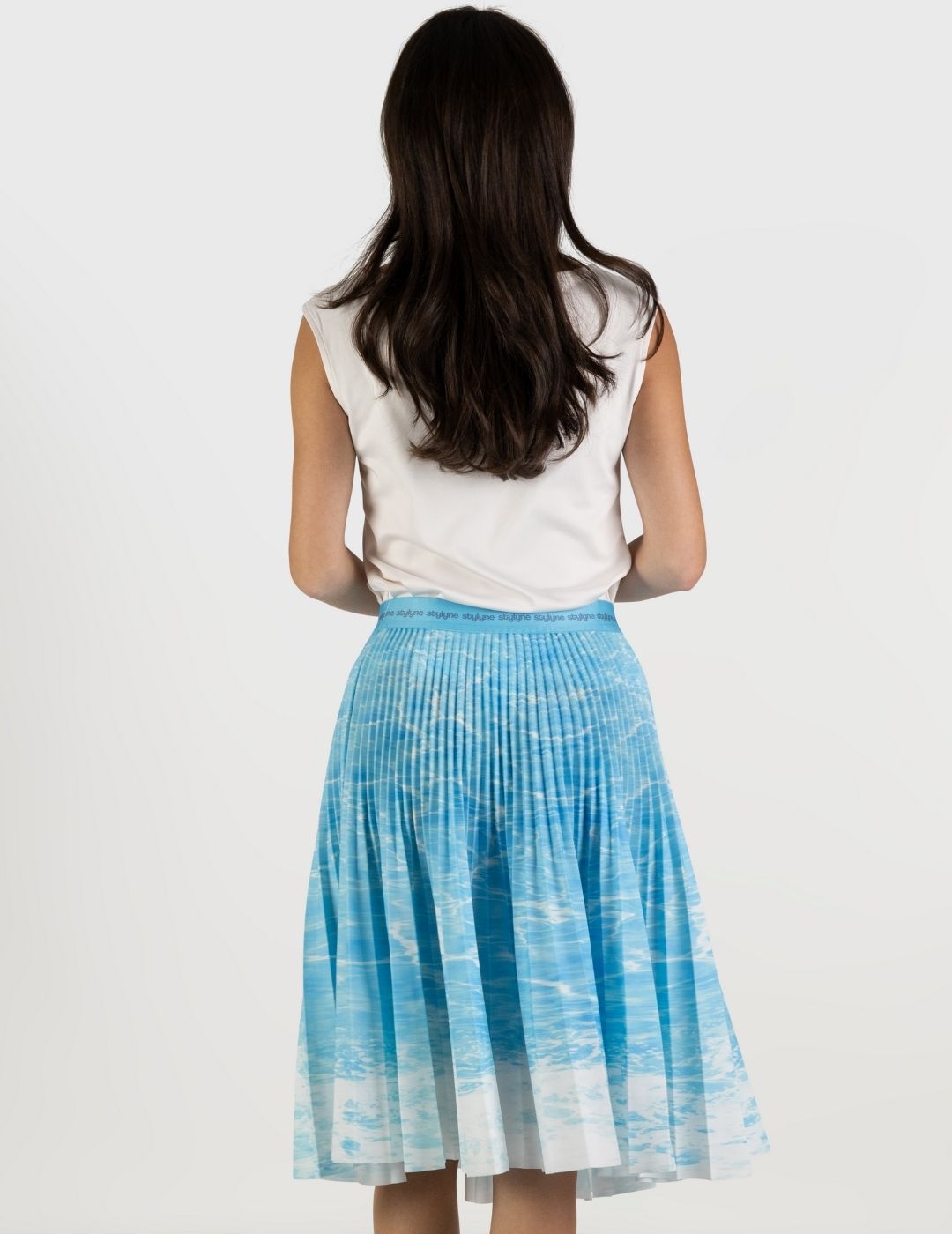 Splash Medium Pleated Skirt