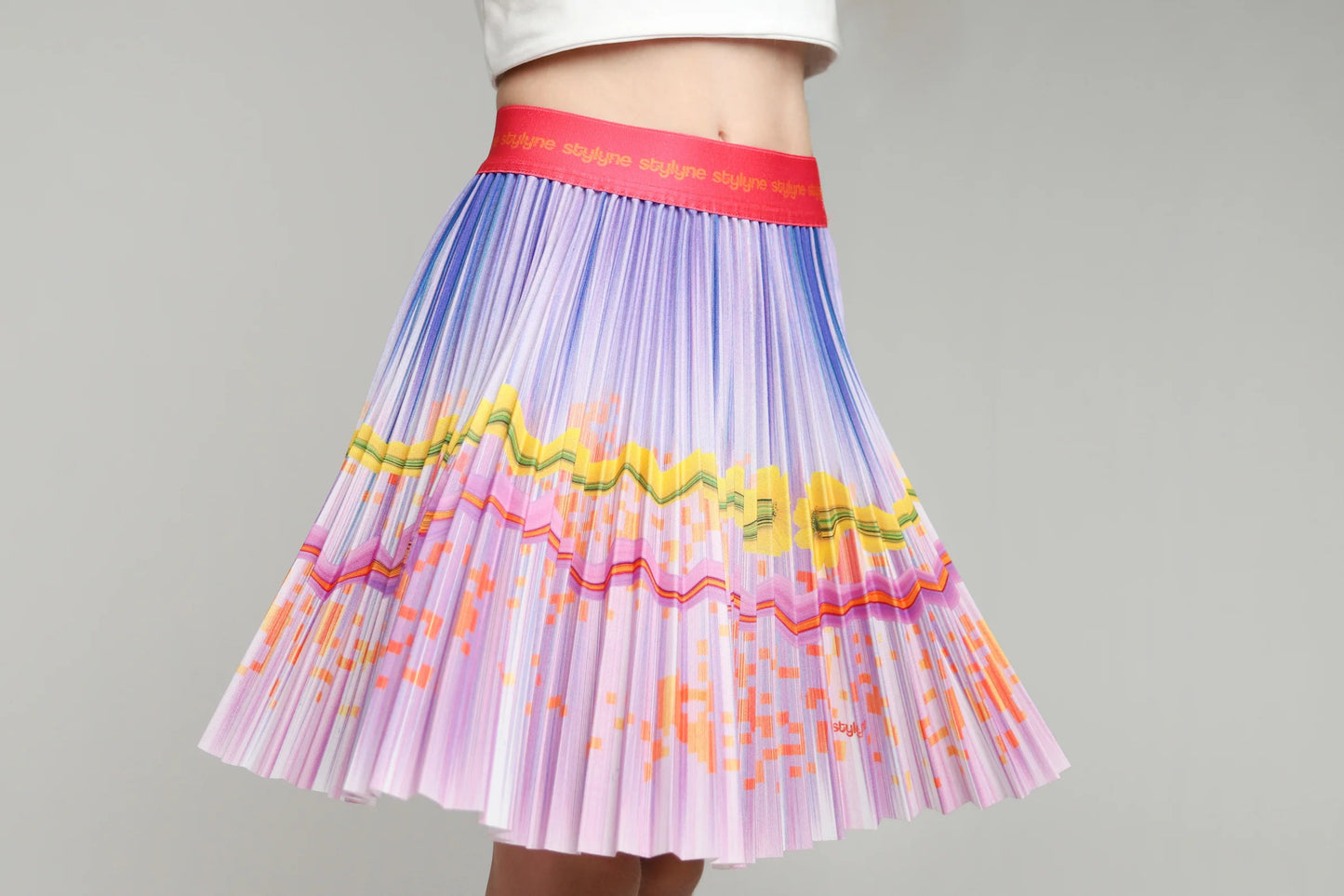 Autumn Violet Kids Pleated Skirt