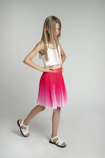 Pony Pink Kids Pleated Skirt