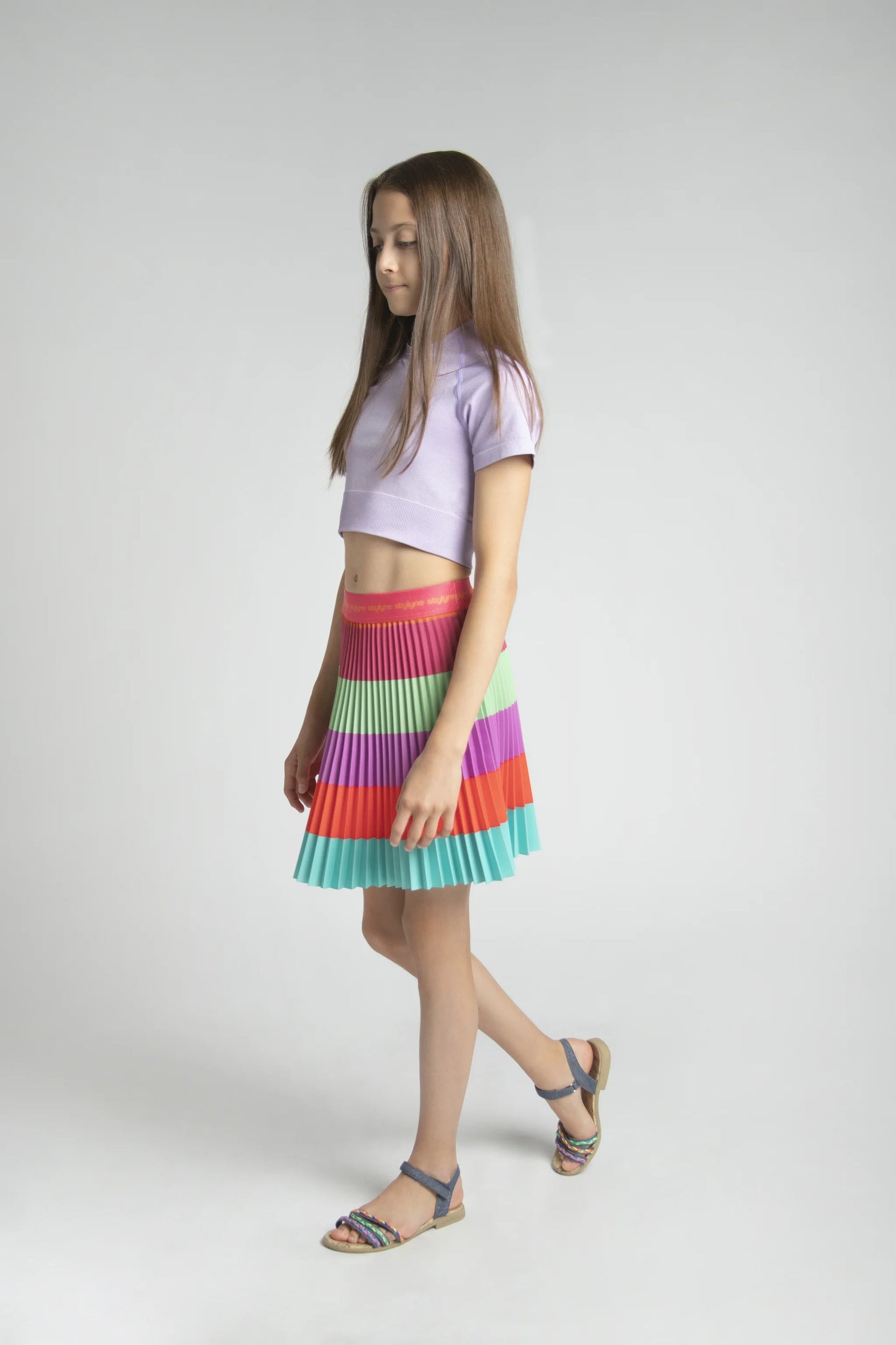 Summer Sorbet Kids Pleated Skirt