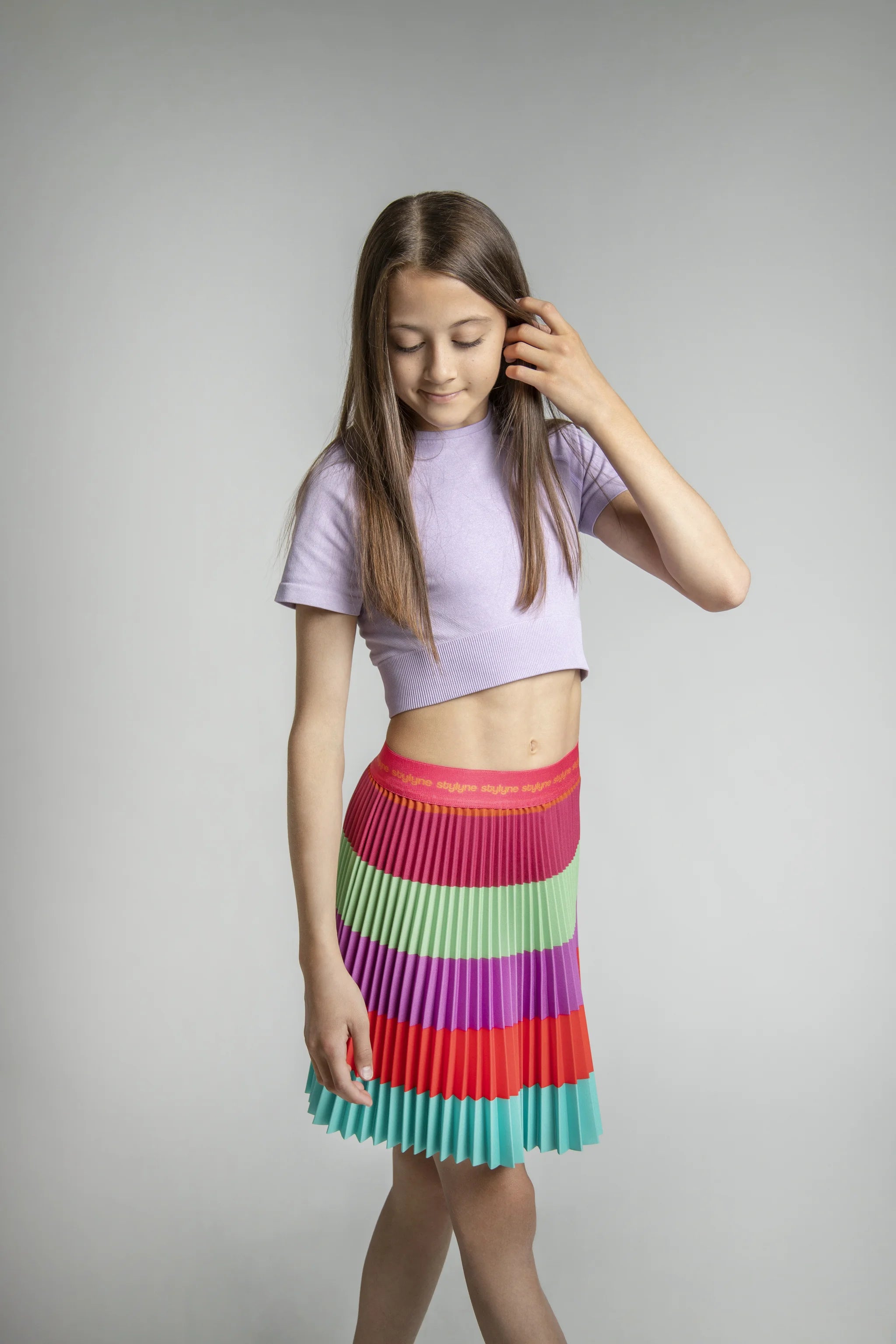 Summer Sorbet Children's Short Pleated Skirt