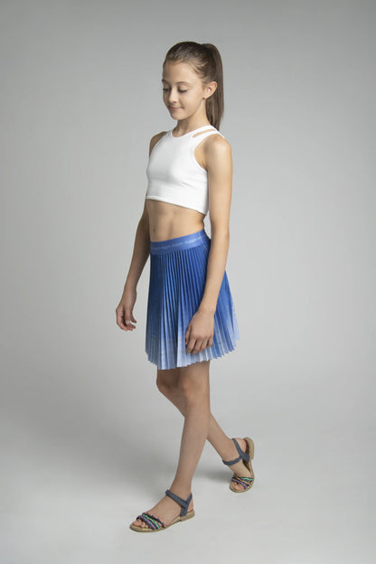 Denim Wannabe Kids Pleated Skirt