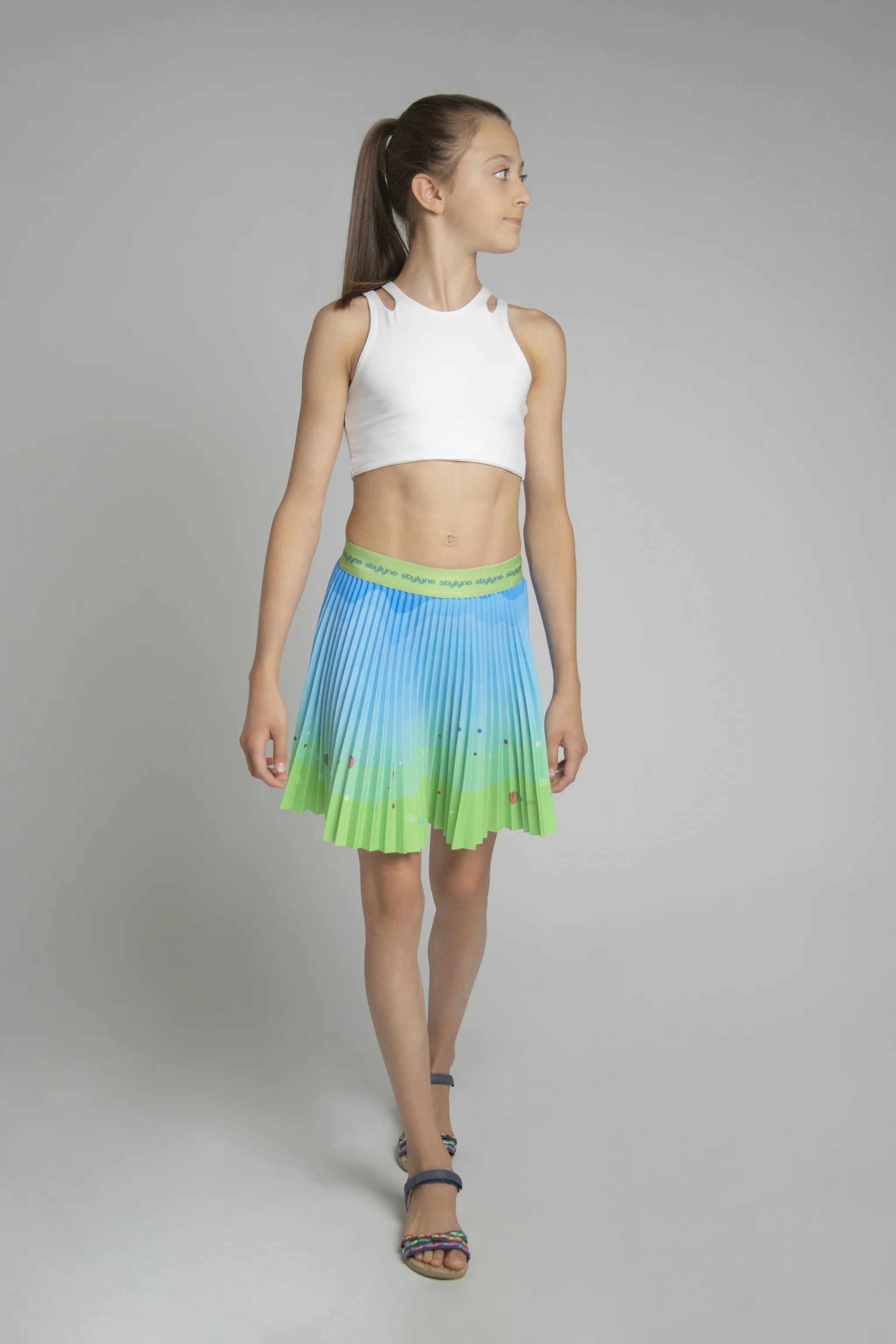Maya Bay Children's Short Pleated Skirt