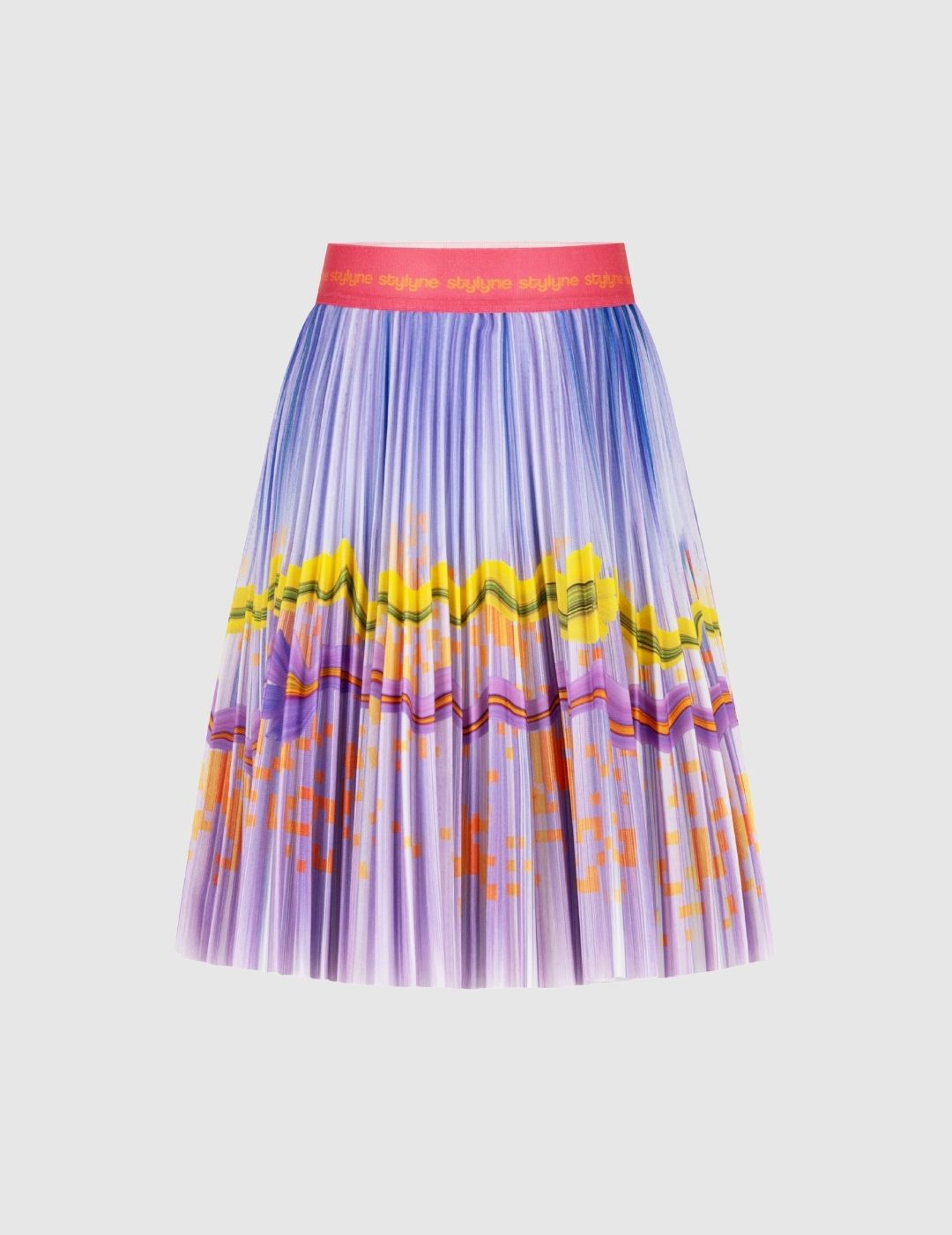 Autumn Violet Children's Short Pleated Skirt